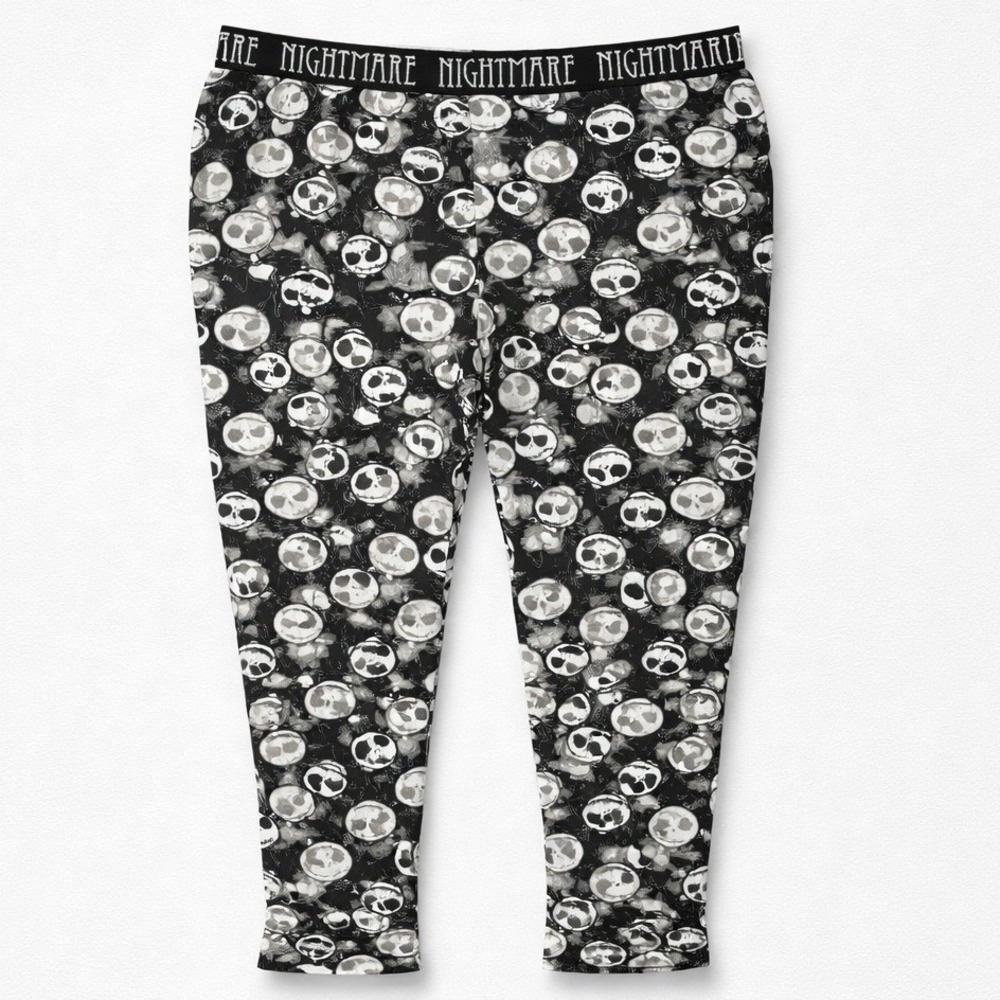 Disney Nightmare Before Christmas‎ Pajama Pants Womens XL Black Jack Skellington - Picture 2 of 3